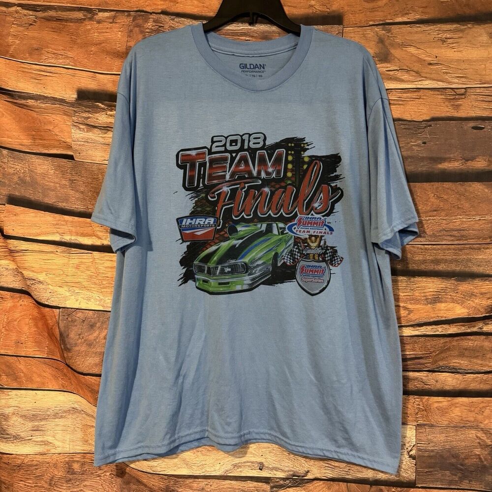 2018 IHRA Motors Sports Summit Team Finals Racing T-Shirt Men's XL Blue